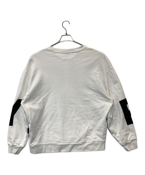 HUGO REPLAY（ヒューゴ リプレイ）HUGO REPLAY (ヒューゴ リプレイ) ロゴスウェット ホワイト サイズ:Mの古着・服飾アイテム