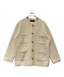 JOURNAL STANDARD relume（ジャーナルスタンダード レリューム）の古着「TWEEDYニットジャケット 23080462816030」｜ベージュ