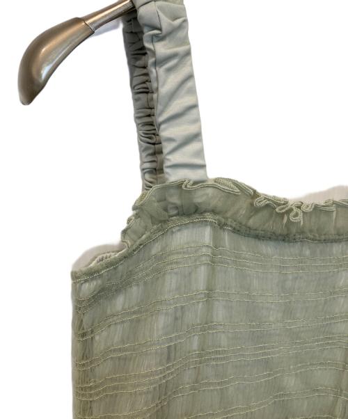 Snidel（スナイデル）Snidel (スナイデル) ボリュームティアードワンピース　SWFO244007 グリーン 未使用品の古着・服飾アイテム