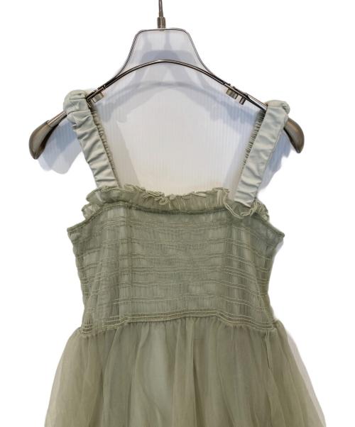 Snidel（スナイデル）Snidel (スナイデル) ボリュームティアードワンピース　SWFO244007 グリーン 未使用品の古着・服飾アイテム
