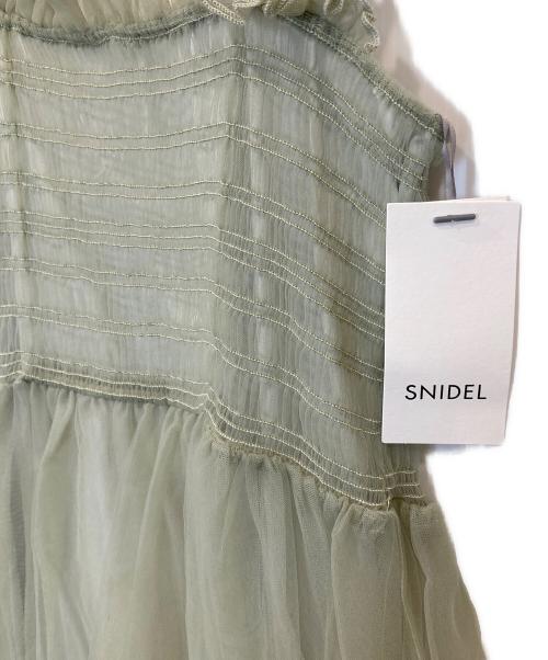 Snidel（スナイデル）Snidel (スナイデル) ボリュームティアードワンピース　SWFO244007 グリーン 未使用品の古着・服飾アイテム