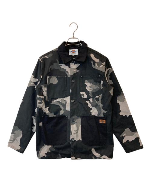 Dickies（ディッキーズ）Dickies (ディッキーズ) CANVAS CAMO COVERALLS / カモ柄カバーオール DK006843 グレー×ブラック サイズ:Mの古着・服飾アイテム