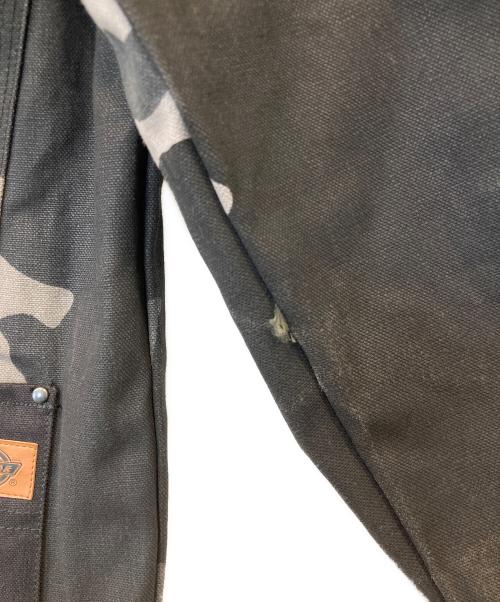 Dickies（ディッキーズ）Dickies (ディッキーズ) CANVAS CAMO COVERALLS / カモ柄カバーオール DK006843 グレー×ブラック サイズ:Mの古着・服飾アイテム