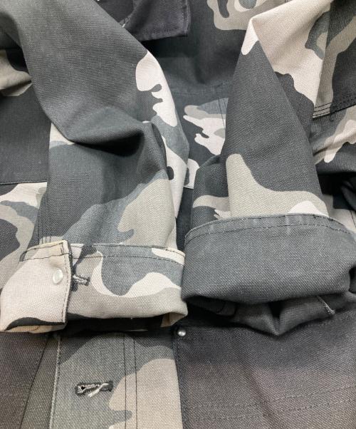 Dickies（ディッキーズ）Dickies (ディッキーズ) CANVAS CAMO COVERALLS / カモ柄カバーオール DK006843 グレー×ブラック サイズ:Mの古着・服飾アイテム
