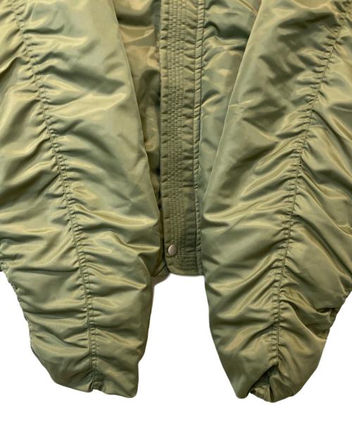 SandWaterr（サンドウォーター）SandWaterr (サンドウォーター) RESEARCHED PADDED BLOUSON / NYLON SATIN /リサーチド パデッド ブルゾン／ナイロン サテン /SW-J0502 カーキ サイズ:2の古着・服飾アイテム