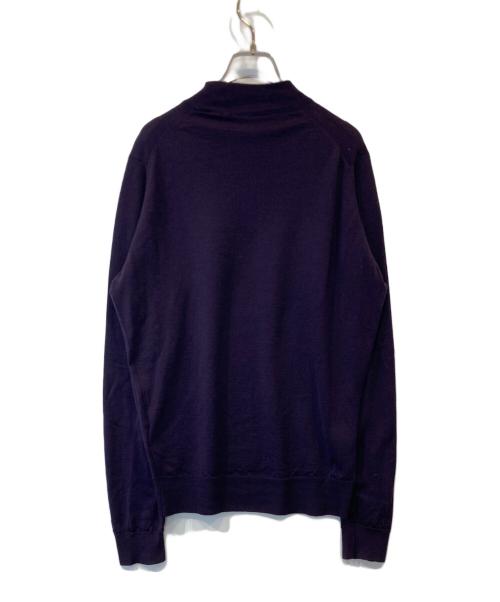 JOHN SMEDLEY（ジョンスメドレー）JOHN SMEDLEY (ジョンスメドレー) モックネックニット パープル サイズ:Lの古着・服飾アイテム
