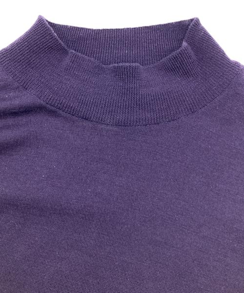 JOHN SMEDLEY（ジョンスメドレー）JOHN SMEDLEY (ジョンスメドレー) モックネックニット パープル サイズ:Lの古着・服飾アイテム