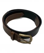formeフォルメ）の古着「Jodhpurs belt　flp-25/ジョッパーズ ベルト」｜ブラック×ブラウン