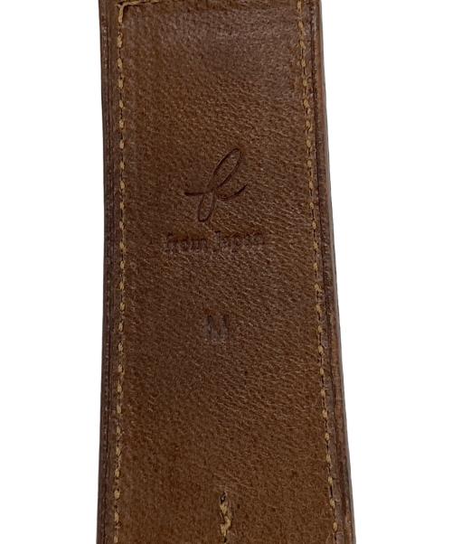 forme（フォルメ）forme (フォルメ) Jodhpurs belt　flp-25/ジョッパーズ ベルト ブラック×ブラウンの古着・服飾アイテム