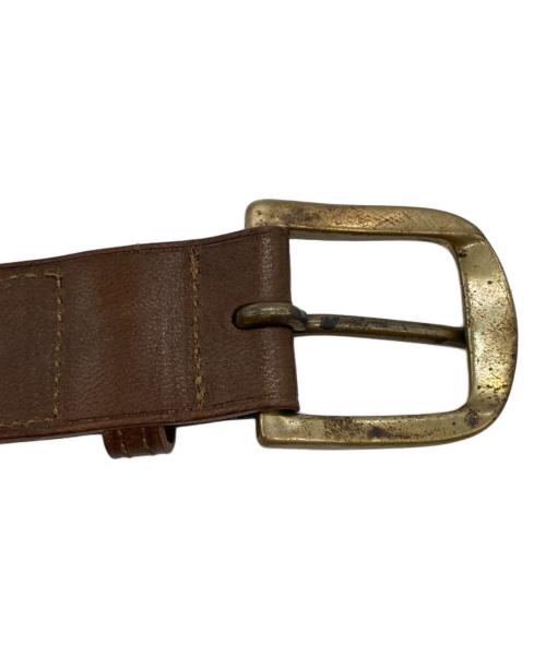 forme（フォルメ）forme (フォルメ) Jodhpurs belt　flp-25/ジョッパーズ ベルト ブラック×ブラウンの古着・服飾アイテム