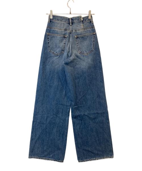 moussy（マウジー）moussy (マウジー) CROSS WAIST WIDE STRAIGHT クロスウエストワイドストレート 010I211-1801-10 インディゴ サイズ:1の古着・服飾アイテム