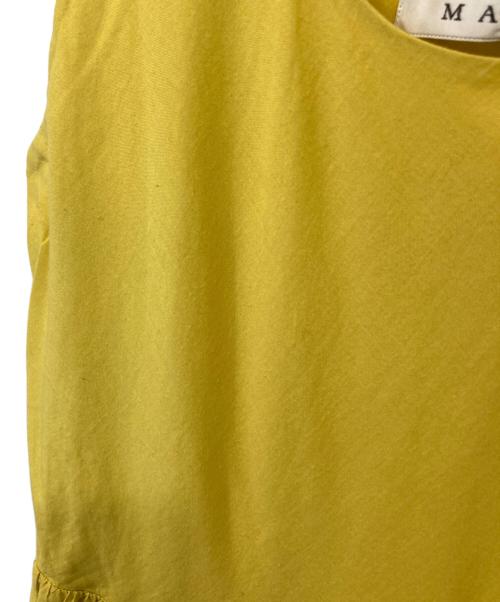 MARIHA（マリハ）MARIHA (マリハ) ノースリーブティアードワンピース イエロー サイズ:不明の古着・服飾アイテム