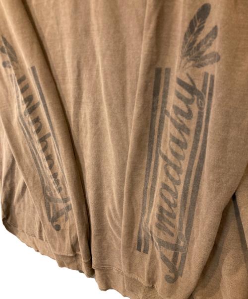 DEUXIEME CLASSE（ドゥーズィエム クラス）DEUXIEME CLASSE (ドゥーズィエム クラス) 袖プリントTシャツ 21070500708030 ブラウン サイズ:表記がないため不明の古着・服飾アイテム