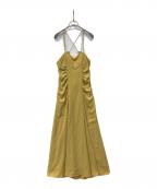 Estella.Kエステラケー）の古着「Leonora Maxi Dress（レオノーラ マキシドレス）123251260」｜イエロー