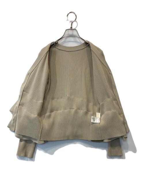 Diagram（ダイアグラム）Diagram (ダイアグラム) ペプラムニットカーディガン/0325353368 ベージュ サイズ:36の古着・服飾アイテム