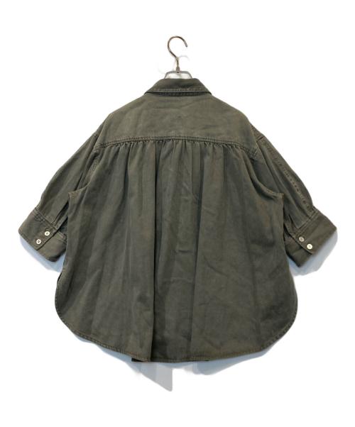 GRACE CONTINENTAL（（グレースコンチネンタル）GRACE CONTINENTAL (（グレースコンチネンタル) ツイルハーフスリーブシャツ 0125341129 カーキ サイズ:36の古着・服飾アイテム