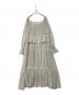 GRACE CONTINENTAL (（グレースコンチネンタル) レースコンビカットジャガードワンピース 0125431109 アイボリー サイズ:36：10000円