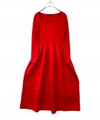 allurevilleアルアバイル）の古着「ウエストマークコクーンニットワンピース/202510-14-030-43-020」｜レッド
