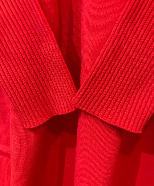 allureville（アルアバイル）allureville (アルアバイル) ウエストマークコクーンニットワンピース/202510-14-030-43-020 レッド サイズ:2の古着・服飾アイテム