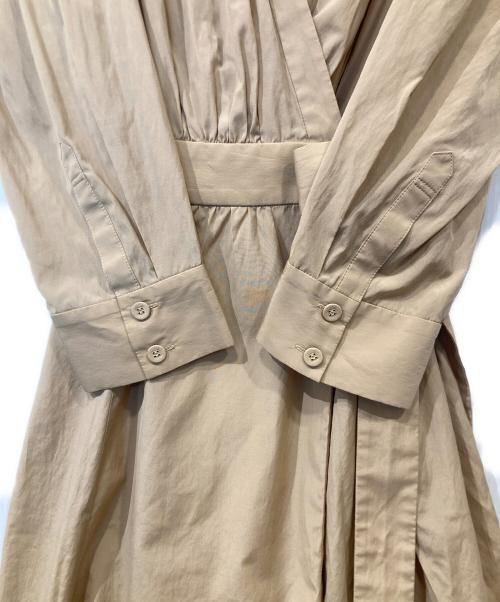 GRACE CLASS（グレースクラス）GRACE CLASS (グレースクラス) カシュクールシャツワンピース　0225331017 ベージュ サイズ:36の古着・服飾アイテム