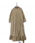 GRACE CLASS (グレースクラス) カシュクールシャツワンピース　0225331017 ベージュ サイズ:36：15000円