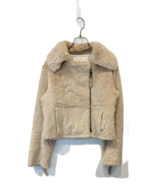 GRACE CLASS（グレースクラス）GRACE CLASS (グレースクラス) ラビットファージャケット 23304062 ベージュ サイズ:38の古着・服飾アイテム