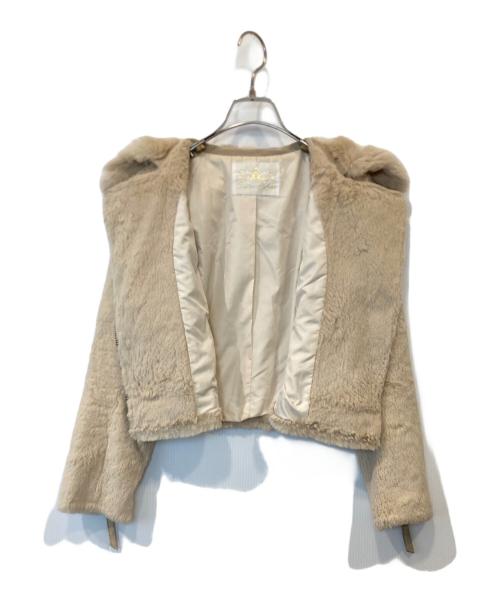 GRACE CLASS（グレースクラス）GRACE CLASS (グレースクラス) ラビットファージャケット 23304062 ベージュ サイズ:38の古着・服飾アイテム