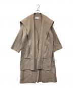 ETRE TOKYOエトレトウキョウ）の古着「フーディーストールリバーコート 1221500045-0」｜ベージュ