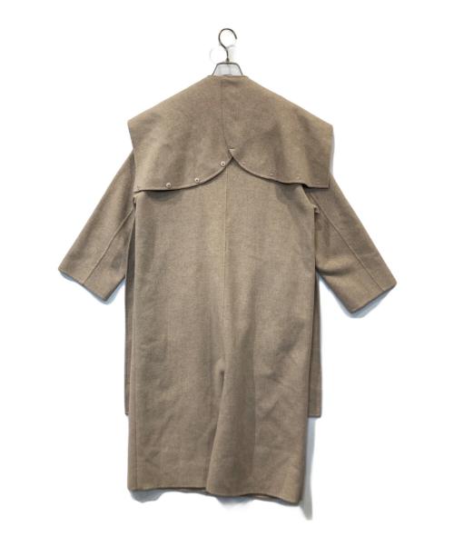 ETRE TOKYO（エトレトウキョウ）ETRE TOKYO (エトレトウキョウ) フーディーストールリバーコート 1221500045-0 ベージュ サイズ:Mの古着・服飾アイテム
