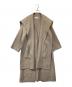ETRE TOKYO（エトレトウキョウ）の古着「フーディーストールリバーコート 1221500045-0」｜ベージュ