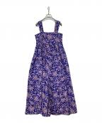 ne quittez pasヌキテパ）の古着「ポプリンフラワーサロペット　010822CN1」｜パープル