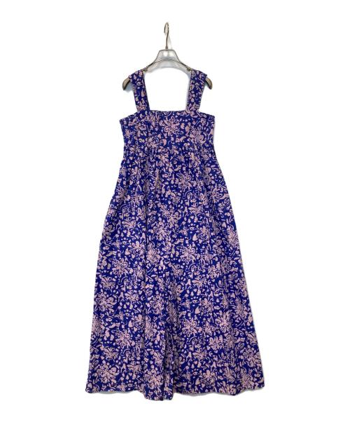 ne quittez pas（ヌキテパ）ne quittez pas (ヌキテパ) ポプリンフラワーサロペット　010822CN1 パープル サイズ:FREEの古着・服飾アイテム