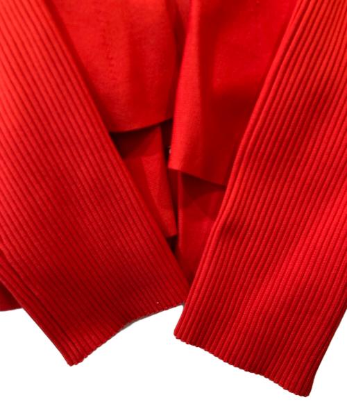 Diagram（ダイアグラム）Diagram (ダイアグラム) ペプラムニットカーディガン/0325353368 レッド サイズ:36の古着・服飾アイテム