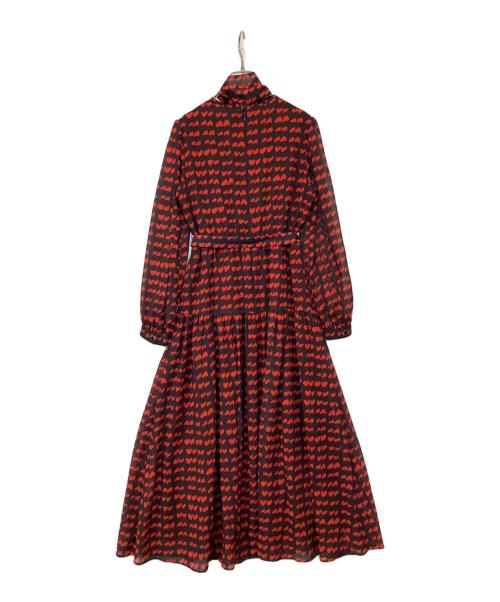 Diagram（ダイアグラム）Diagram (ダイアグラム) ハートキカプリントワンピース　0324431059 ブラウン サイズ:36の古着・服飾アイテム