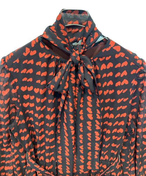 Diagram（ダイアグラム）Diagram (ダイアグラム) ハートキカプリントワンピース　0324431059 ブラウン サイズ:36の古着・服飾アイテム