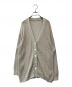 GRACE CONTINENTAL（グレースコンチネンタル）の古着「ラメルーズニットカーディガン 0125353131」｜ベージュ