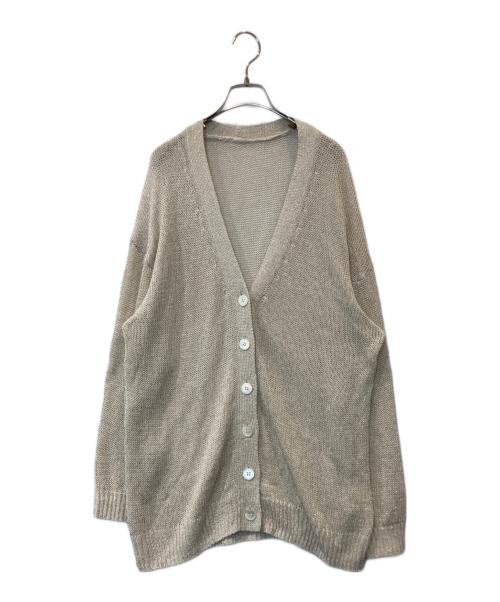 GRACE CONTINENTAL（（グレースコンチネンタル）GRACE CONTINENTAL (（グレースコンチネンタル) ラメルーズニットカーディガン 0125353131 ベージュ サイズ:36の古着・服飾アイテム