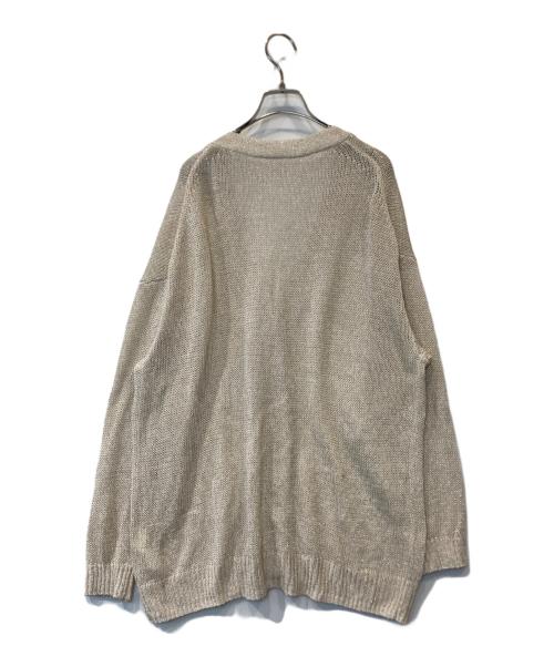 GRACE CONTINENTAL（（グレースコンチネンタル）GRACE CONTINENTAL (（グレースコンチネンタル) ラメルーズニットカーディガン 0125353131 ベージュ サイズ:36の古着・服飾アイテム