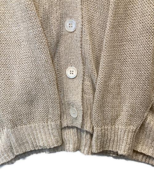 GRACE CONTINENTAL（（グレースコンチネンタル）GRACE CONTINENTAL (（グレースコンチネンタル) ラメルーズニットカーディガン 0125353131 ベージュ サイズ:36の古着・服飾アイテム