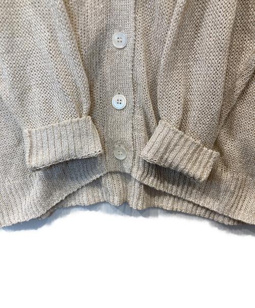 GRACE CONTINENTAL（（グレースコンチネンタル）GRACE CONTINENTAL (（グレースコンチネンタル) ラメルーズニットカーディガン 0125353131 ベージュ サイズ:36の古着・服飾アイテム