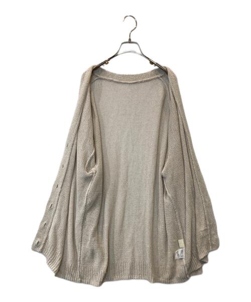 GRACE CONTINENTAL（（グレースコンチネンタル）GRACE CONTINENTAL (（グレースコンチネンタル) ラメルーズニットカーディガン 0125353131 ベージュ サイズ:36の古着・服飾アイテム