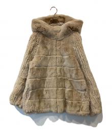 Diagram GRACE CONTINENTAL（ダイアグラム グレースコンチネンタル）の古着「ラビットファージャケット 36304103」｜ベージュ