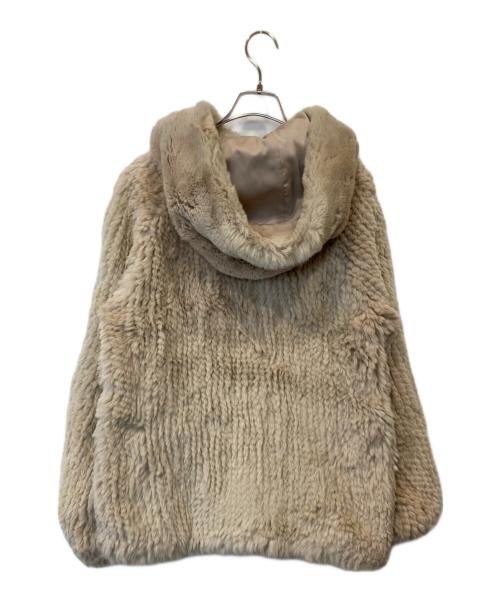 Diagram GRACE CONTINENTAL（ダイアグラム グレースコンチネンタル）Diagram GRACE CONTINENTAL (ダイアグラム グレースコンチネンタル) ラビットファージャケット 36304103 ベージュ サイズ:36の古着・服飾アイテム