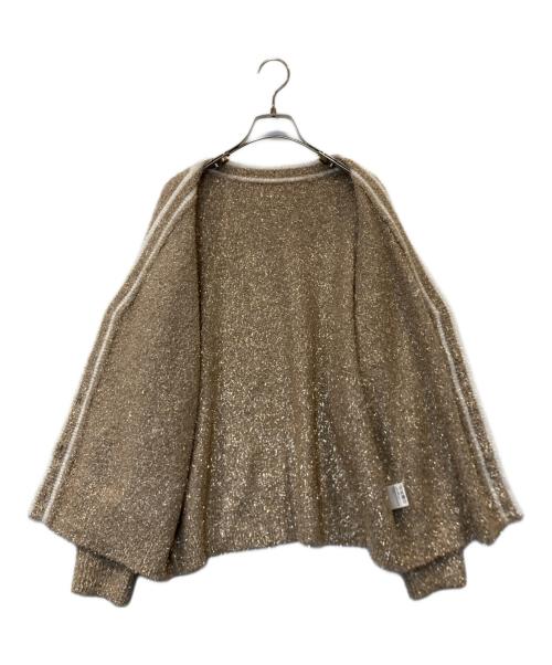 Diagram（ダイアグラム）Diagram (ダイアグラム) グリッターニットカーディガン /0325453325 ベージュ サイズ:36の古着・服飾アイテム