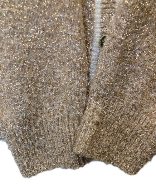 Diagram（ダイアグラム）Diagram (ダイアグラム) グリッターニットカーディガン /0325453325 ベージュ サイズ:36の古着・服飾アイテム