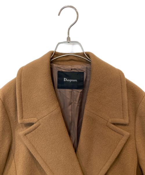 Diagram（ダイアグラム）Diagram (ダイアグラム) ダブルブレストコート/39461244 ブラウン サイズ:38の古着・服飾アイテム