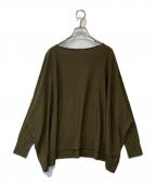 DEUXIEME CLASSEドゥーズィエム クラス）の古着「B/N Volume Knit（ボリューム　ニット）23080560100730」｜オリーブ
