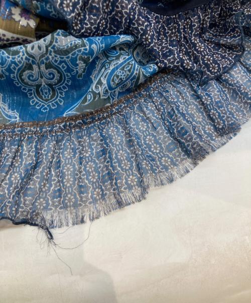 GRACE CONTINENTAL（（グレースコンチネンタル）GRACE CONTINENTAL (グレースコンチネンタル) ペイズリープリントドレス 0125331127 パープル サイズ:36の古着・服飾アイテム