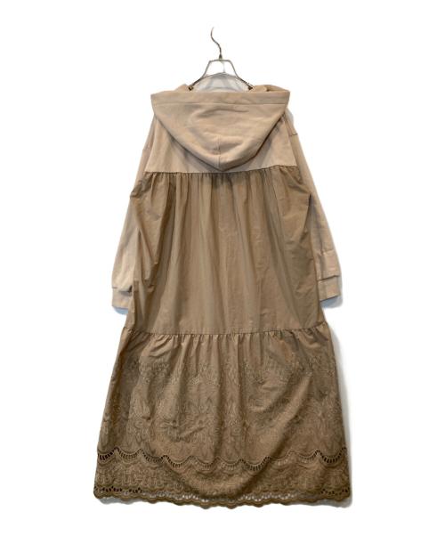 GRACE CONTINENTAL（（グレースコンチネンタル）GRACE CONTINENTAL (（グレースコンチネンタル) 裏毛パーカーワンピース　0121432806 ベージュ サイズ:36の古着・服飾アイテム