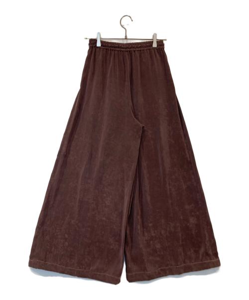 GRACE CONTINENTAL（（グレースコンチネンタル）GRACE CONTINENTAL (（グレースコンチネンタル) フィブリルイージーパンツ 0125311124 ダークブラウン サイズ:36の古着・服飾アイテム
